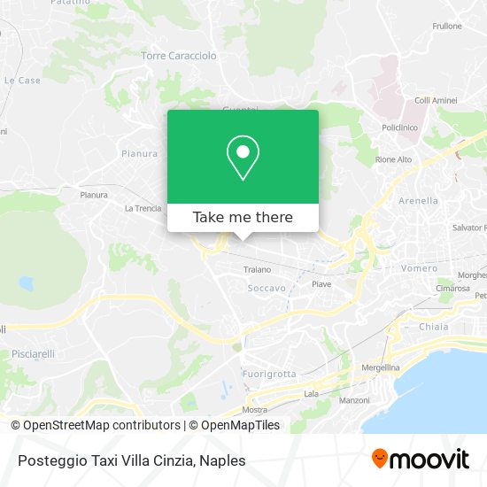 Posteggio Taxi Villa Cinzia map