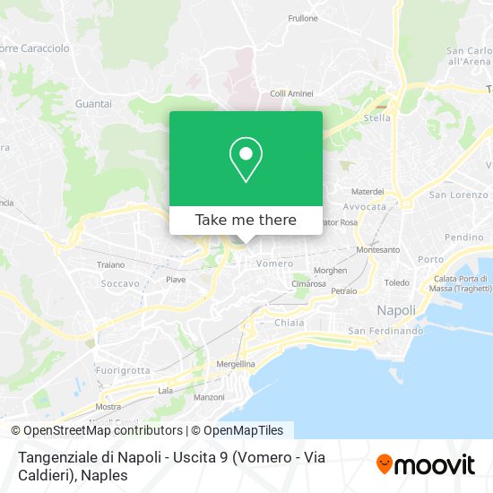 Tangenziale di Napoli - Uscita 9 (Vomero - Via Caldieri) map