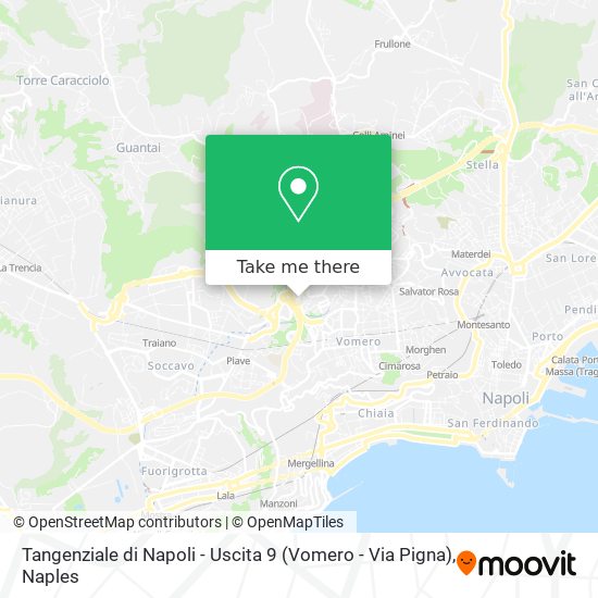 Tangenziale di Napoli - Uscita 9 (Vomero - Via Pigna) map