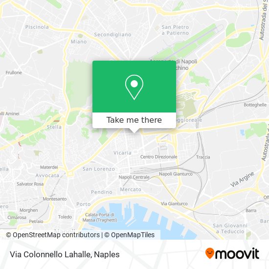 Via Colonnello Lahalle map