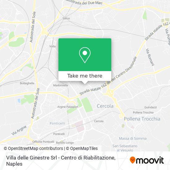 Villa delle Ginestre Srl - Centro di Riabilitazione map