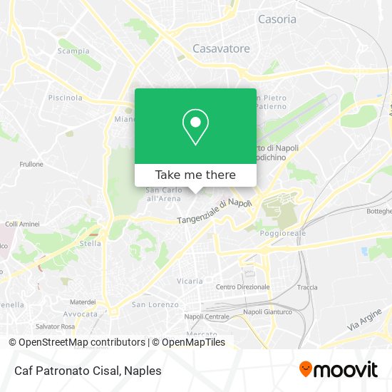 Caf Patronato Cisal map