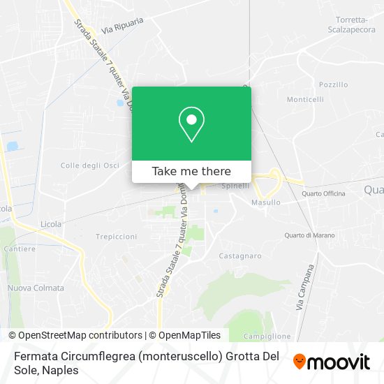 Fermata Circumflegrea (monteruscello) Grotta Del Sole map