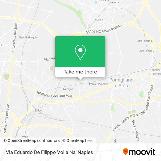 Via Eduardo De Filippo Volla Na map