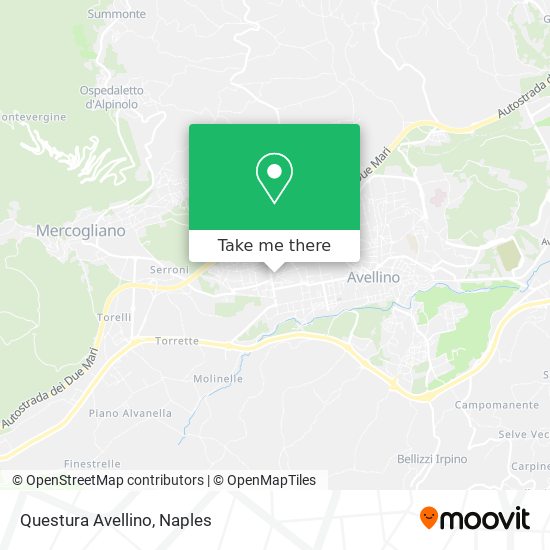 Questura Avellino map