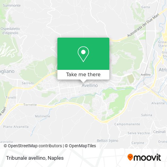 Tribunale avellino map