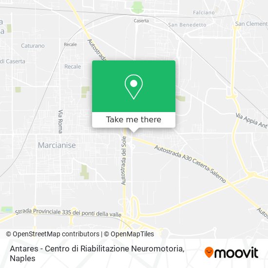 Antares - Centro di Riabilitazione Neuromotoria map