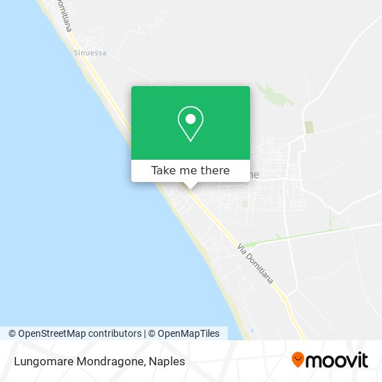 Lungomare Mondragone map
