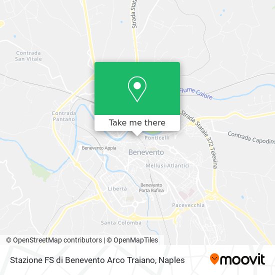 Stazione FS di Benevento Arco Traiano map
