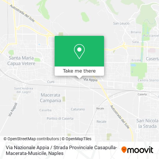 Via Nazionale Appia / Strada Provinciale Casapulla-Macerata-Musicile map
