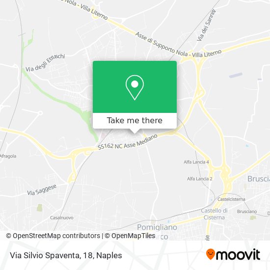 Via Silvio Spaventa, 18 map