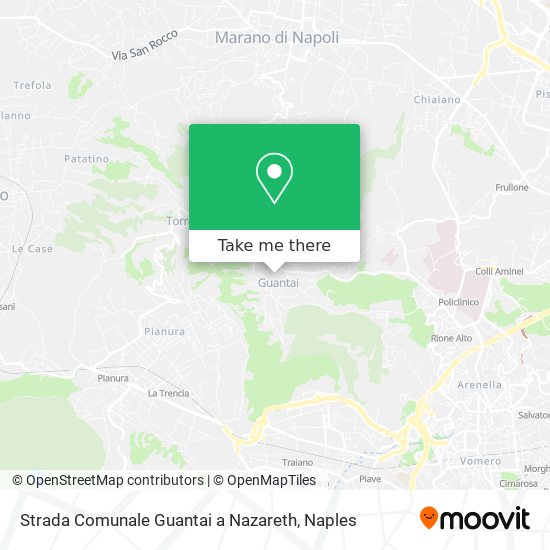 Strada Comunale Guantai a Nazareth map
