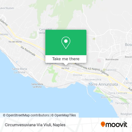 Circumvesuviana-Via Viuli map