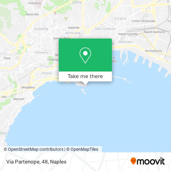 Via Partenope, 48 map