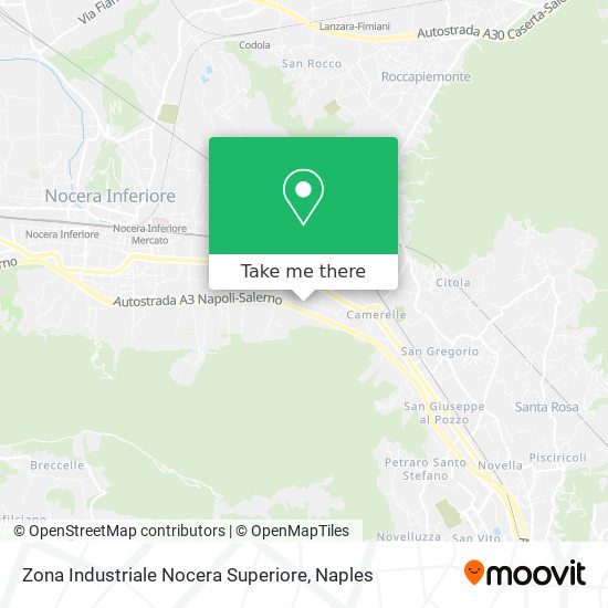 Zona Industriale Nocera Superiore map