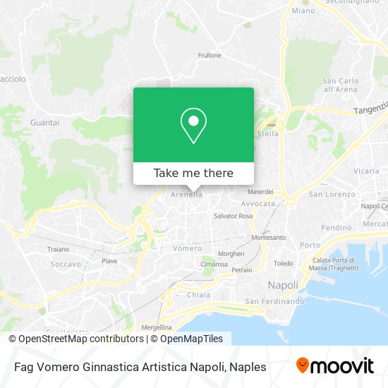 Fag Vomero Ginnastica Artistica Napoli map