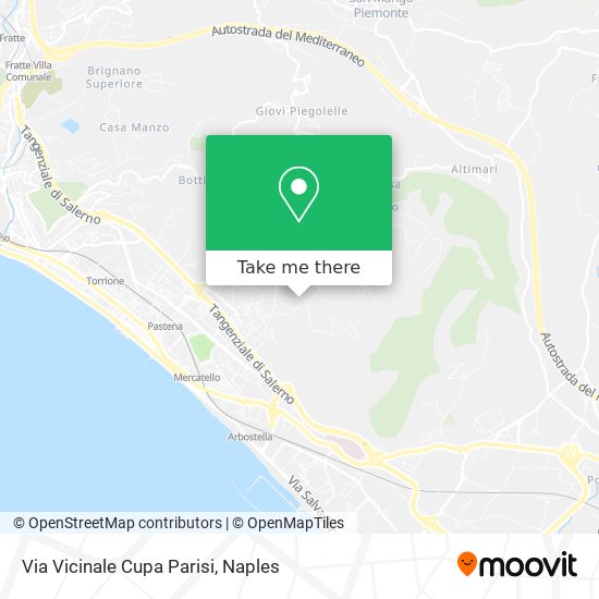Via Vicinale Cupa Parisi map