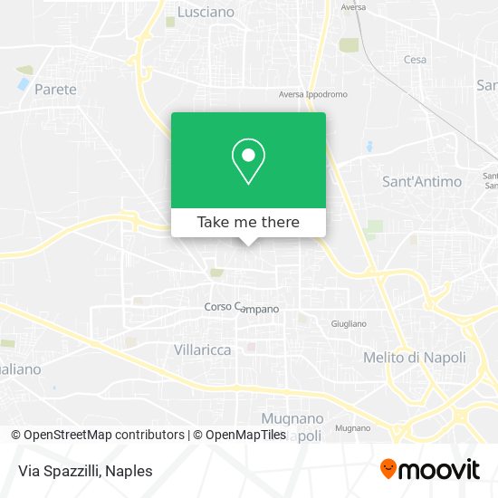 Via Spazzilli map