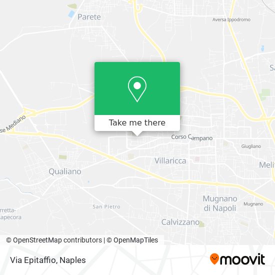 Via Epitaffio map