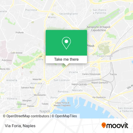 Via Foria map