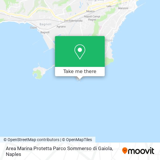 Area Marina Protetta Parco Sommerso di Gaiola map