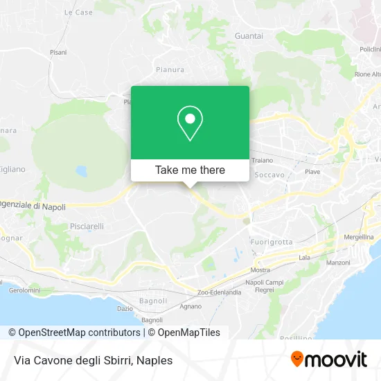 Via Cavone degli Sbirri map