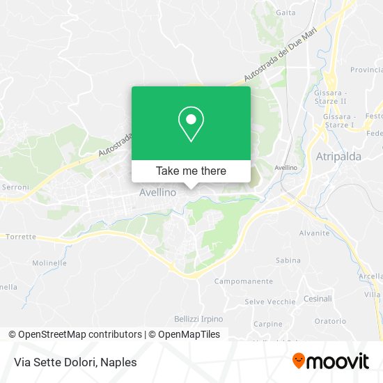 Via Sette Dolori map