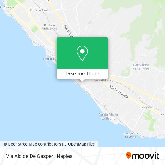 Via Alcide De Gasperi map