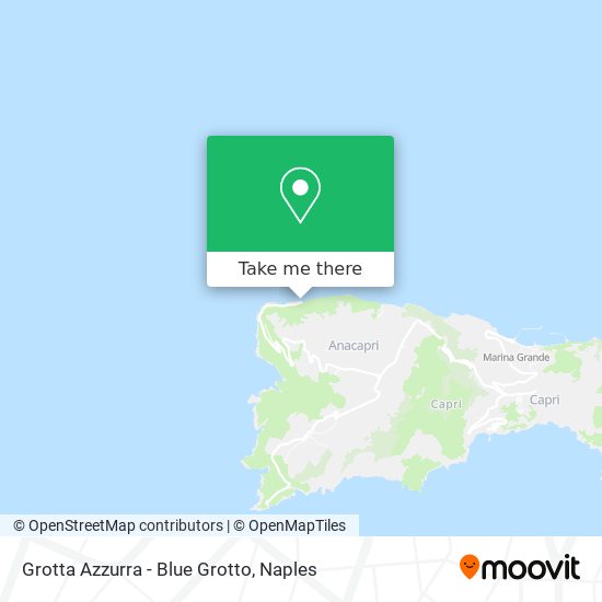 Grotta Azzurra - Blue Grotto map