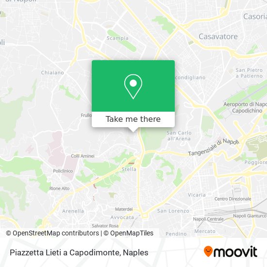 Piazzetta Lieti a Capodimonte map