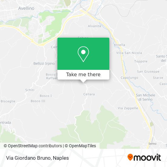 Via Giordano Bruno map