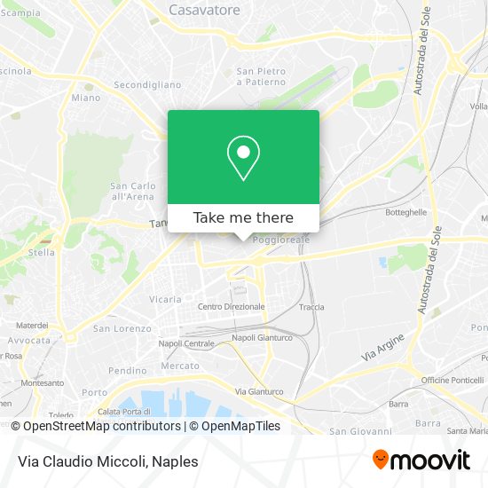Via Claudio Miccoli map