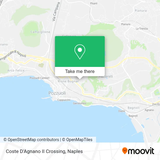 Coste D'Agnano II Crossing map