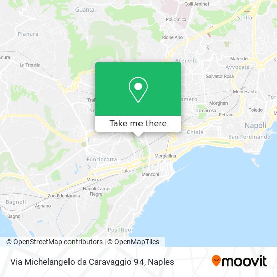 Via Michelangelo da Caravaggio 94 map