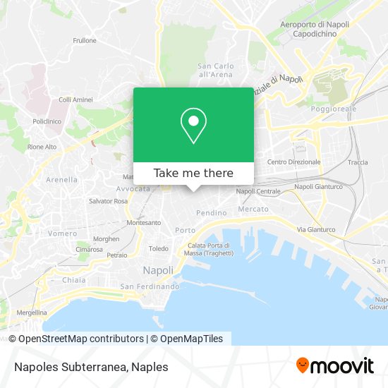 Napoles Subterranea map