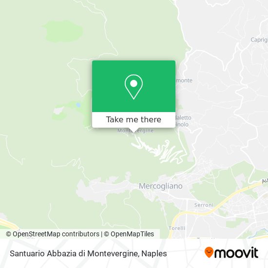 Santuario Abbazia di Montevergine map