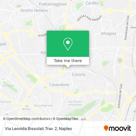 Via Leonida Bissolati Trav. 2 map