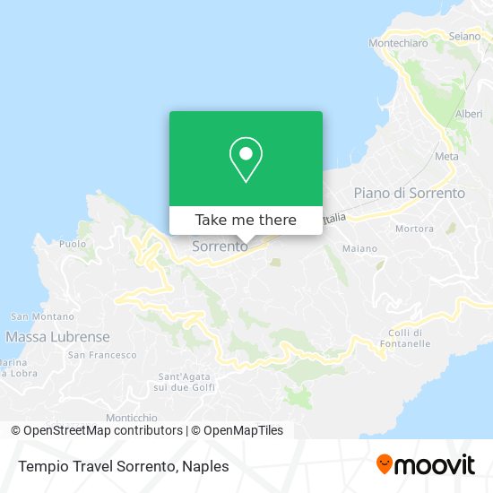 Tempio Travel Sorrento map