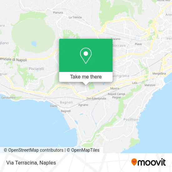 Via Terracina map