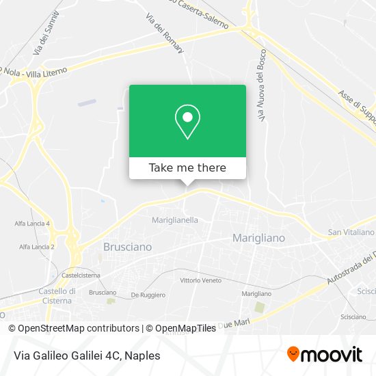 Via Galileo Galilei 4C map