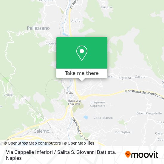 Via Cappelle Inferiori / Salita S. Giovanni Battista map