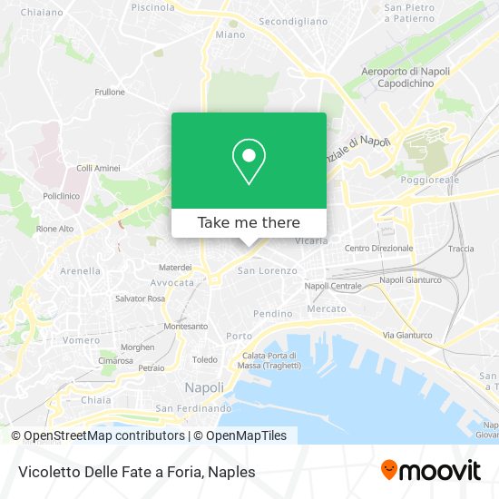 Vicoletto Delle Fate a Foria map