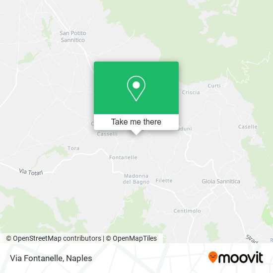 Via Fontanelle map