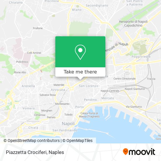 Piazzetta Crociferi map