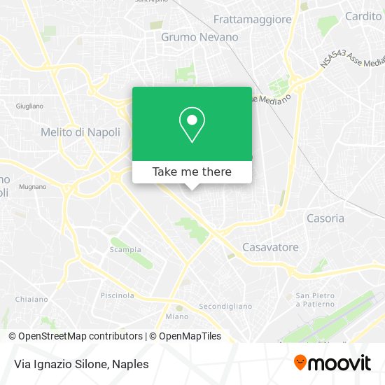 Via Ignazio Silone map
