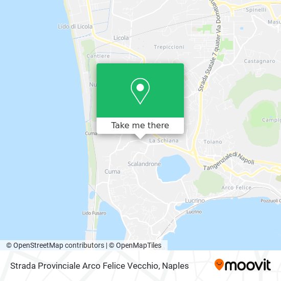 Strada Provinciale Arco Felice Vecchio map