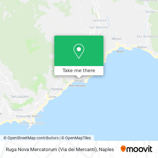 Ruga Nova Mercatorum (Via dei Mercanti) map