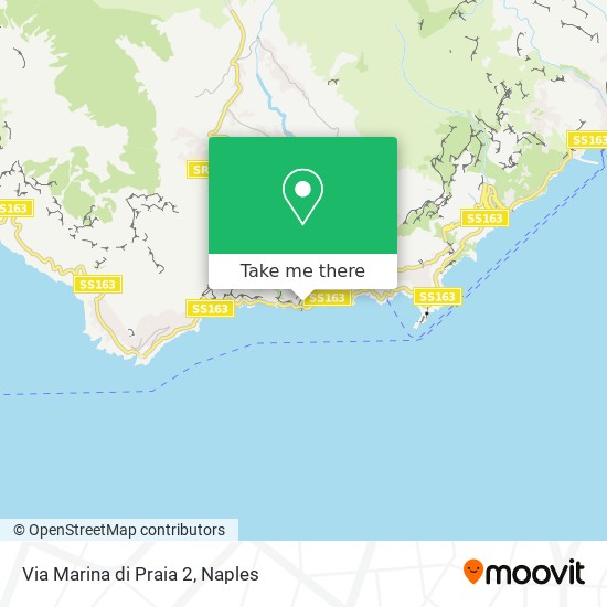 Via Marina di Praia 2 map