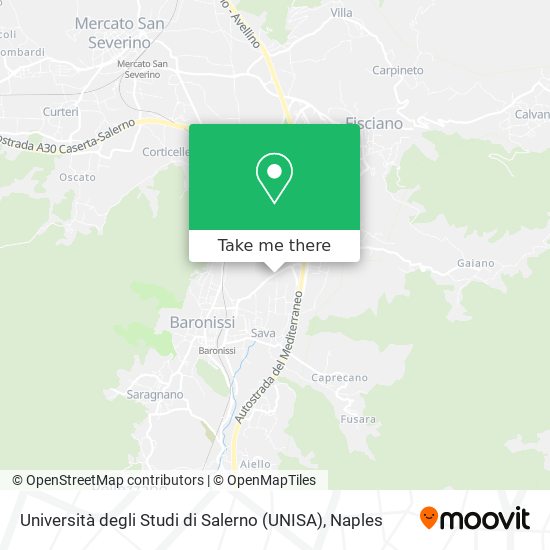 Università degli Studi di Salerno (UNISA) map