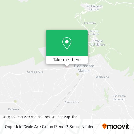 Ospedale Civile Ave Gratia Plena-P. Socc. map